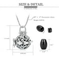 thumbnail image 4 of Hollow Cremation Jewelry Heart Urn Necklace for Ashes for Women Men Heart Memorial Locket Pendant Keepsake Jar for Ashes for Women Men Ash Loved One Memorial Pendant, 4 of 7