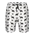 thumbnail image 3 of Vsdgher Border Collie Dog Men's Beach Shorts, Surfing shorts, Swim trunks, Quick Dry Swim Trunks for Surfing Beach Fun -XX-Large, 3 of 6