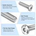 thumbnail image 2 of Kit de tornillos de cabeza plana de 10 piezas, M8x30mm, sujetador de acero inoxidable 304 con llave hexagonal, 2 of 7