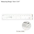 thumbnail image 2 of Unique Bargains Flexible Ruler 6 Inch 0.1mm Scale PET Plastic Film Straight Ruler, 2 of 6