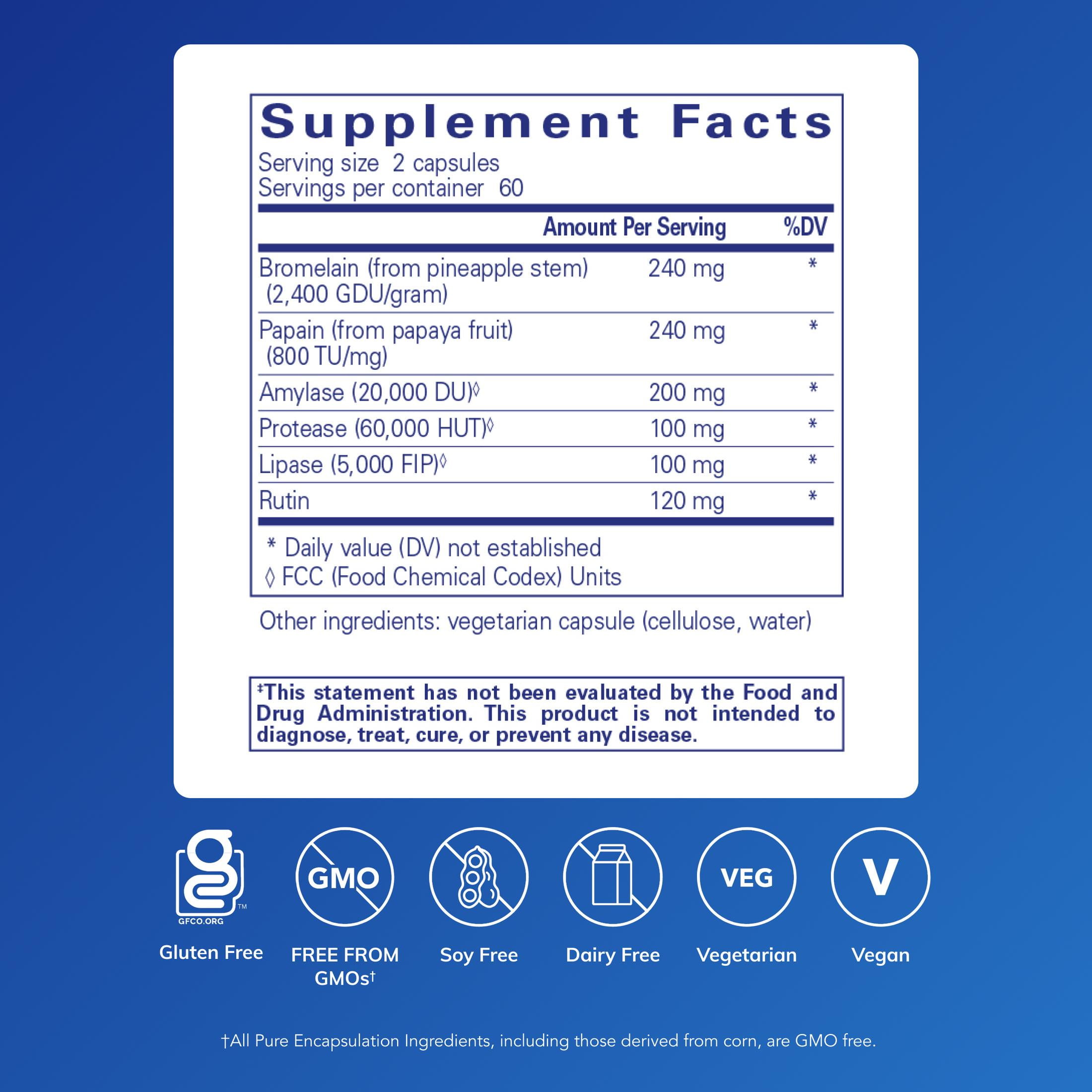 Pure Encapsulations A.I. Enzymes | Balanced Plant Enzyme Formula for Joint, Muscle and Digestive Support* | 120 Capsules