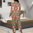 thumbnail image 7 of Kuiaobaty Aztec American Tribal Pajamas for Womens Long Sleepwear Homewear Nightwear Matching Sets Lightweight Loungewear with Pockets, 2XL, 7 of 7