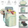 thumbnail image 5 of Travel Cooler Bag - LightYellow Cartoon Dinosaurs Leaves Pattern Camping Beer Cooler Backpack with Bottle Opener- Waterproof Insulated Picnic Backpacks - Cooler Bag for Beach, 5 of 6