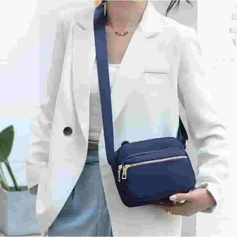 ◆JILLSTUART◆CITY ESSENTIAL nylon shoulder cross bag - Navy Nylon Shoulder Women's Bag Crossbody Bag Fashion Handbag