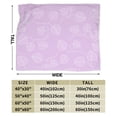 thumbnail image 4 of XMXY Fleece Throw Blanket for Couch, Purple Leaf Pattern Lightweight Plush Fuzzy Cozy Soft Bed Blankets and Throws for Sofa, 80"x60" inches, 4 of 8