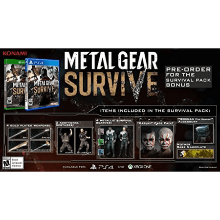 Metal Gear Survive Ps4 Game New