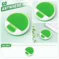 thumbnail image 6 of Round 4 Compartment Pill Organizer Green Single Compact Daily Vitamin Case for Travel, 6 of 7