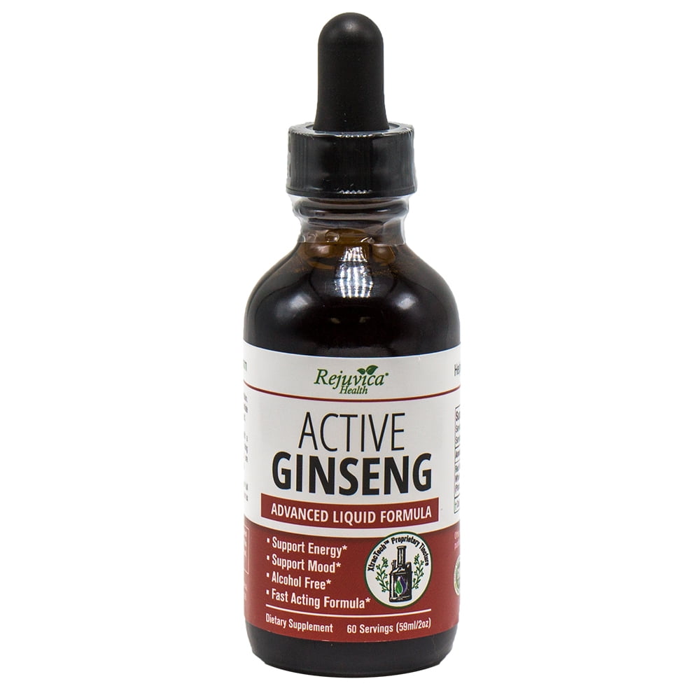 Active Ginseng Real Red Ginseng AllNatural Liquid Solution for 2X Absorption Supports
