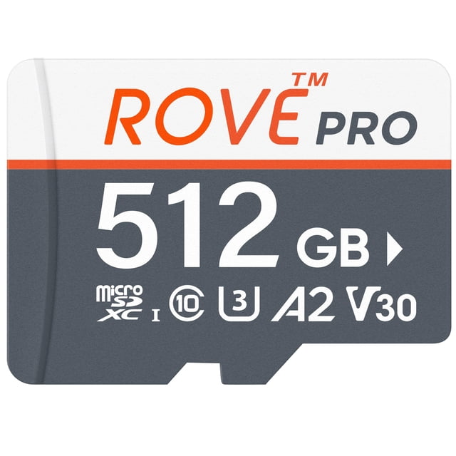 Tarjeta de memoria ROVE PRO microSDXC 512GB con adaptador 100MB/s