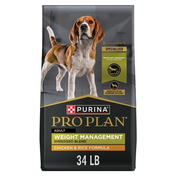 Purina Pro Plan Weight Management Dry Dog Food; SAVOR Shredded Blend Weight Management Formula (Various Sizes)