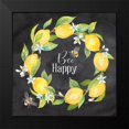 thumbnail image 2 of Coulter, Cynthia 15x15 Black Modern Framed Museum Art Print Titled - Lemons And Bees Sentiment black II, 2 of 5