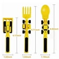 thumbnail image 2 of 3Pcs Creative Kids Dining Tool Set PP Spoon Fork Portable Car Cutlery fast-FCY, 2 of 5