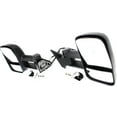 thumbnail image 2 of Kool Vue Towing Mirror Compatible With 1988-1999 Chevrolet K1500 1999-2000 Cadillac Escalade Driver & Passenger Side w/ Blind Spot Corner Glass Textured Black, 2 of 8