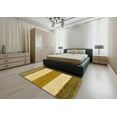 thumbnail image 5 of Ahgly Company Machine Washable Indoor Rectangle Abstract Dark Bisque Brown Area Rugs, 2' x 5', 5 of 7