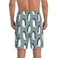 thumbnail image 2 of Balery Penguin Men's Cotton Knit Pajama Shorts Waistband & Pockets,Short Pajama Pants-Medium, 2 of 8