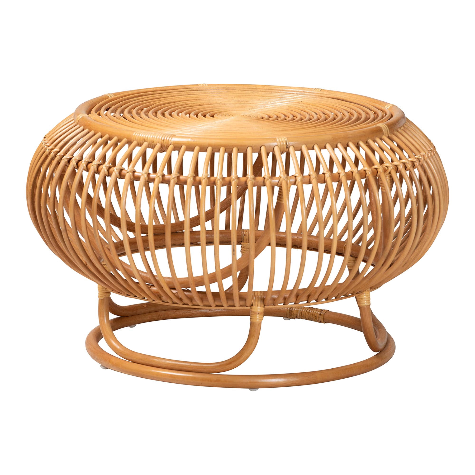 bali & pari Adeola Boho Coffee Table, Light Honey