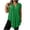 Green, variant on Plus Size Women's Sleeveless Textured Tunic Top, V-Neck with Button, Curved Hem Side Split, Casual Loose Fit Blouse, L-4XL