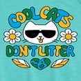 thumbnail image 2 of Instant Message - Earth Day - Cool Cats Don't Litter - Toddler & Youth Girls A-line Dress, 2 of 5