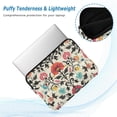 thumbnail image 2 of FORMRS 13-13.3 inch Laptop Sleeve Case Soft Carrying Quilted Computer Bag Cover, Beige Red Floral, 2 of 7