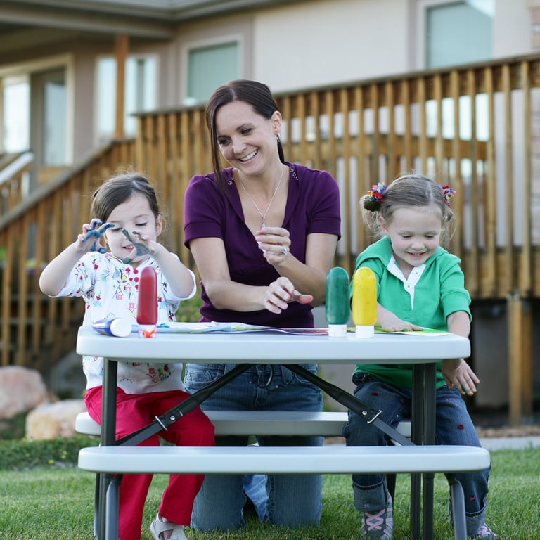 Lifetime Kid's Picnic Table, Almond (280094) - Walmart.com