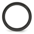 thumbnail image 2 of Edward Mirell Titanium Black Ti Triple Domed Grooved Edges 4mm Band, 2 of 9