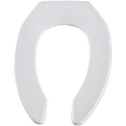 BEMIS 1955CTFR-000 Toilet Seat, Without Cover, Plastic, Elongated, White