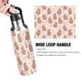 thumbnail image 4 of Yayeee 33oz Insulated Water Bottle Double Wall Stainless Steel with Flip Straw Lid, Capybara Strawberry Pattern, 4 of 7