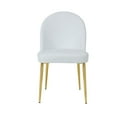 thumbnail image 3 of Gold Vera Chair Faux Leather White (Set of 2), 3 of 4
