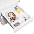 thumbnail image 5 of 3 Drawer Mobile File Cabinet with Lock, Office Storage Filing Cabinet Fit for Legal/Letter Size, White, 5 of 7