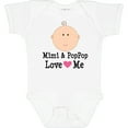 thumbnail image 3 of Inktastic Mimi and Poppop Love Me Grandchild Boys or Girls Baby Bodysuit, 3 of 5