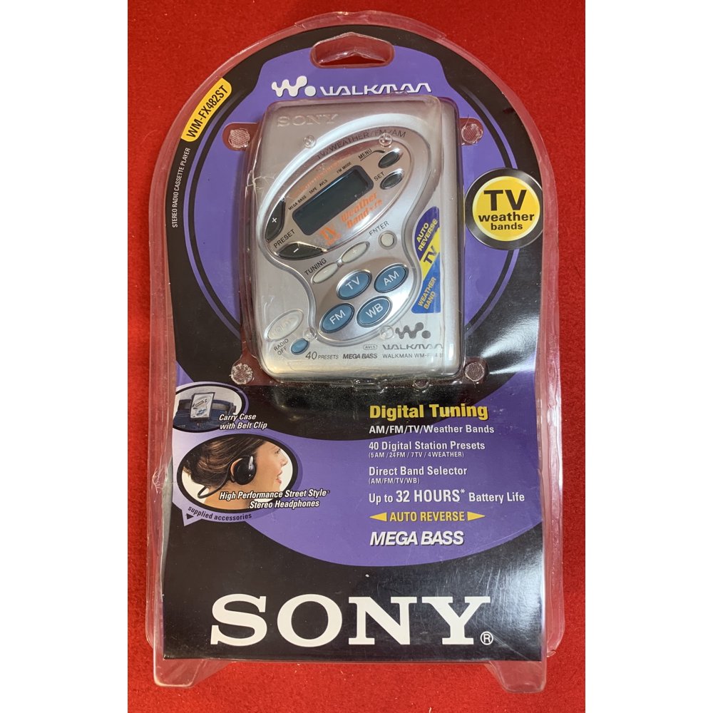 Sony Walkman Stereo Radio Cassette Player WMFX482