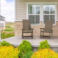 thumbnail image 6 of Hidpriva Outdoor Rocking Chair, Oversized HDPE Weather Resistant Porch Rockers for Outside Deck Balcony Front Backyard, Wood Grain, 6 of 8