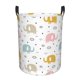 thumbnail image 1 of Fotbe Little Elephant Cesto de Ropa con Asas, Cesto Impermeable de Gran Capacidad, Bolsa de Lavado para Dormitorio, Cesto de Ropa con Ruedas y Asas-Small, 1 of 6