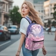 thumbnail image 4 of Psesaysky Moon Cloud Butterfly School Backpack Soccer Pattern Book Bags for Traveling Personalized Customized Your Name Schoolbag, 4 of 7