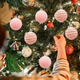 thumbnail image 5 of HomeDM 4Pcs Christmas Ornaments Velvet Balls 6cm/2.36" Pink Shatterproof Christmas Tree Decorations Balls Ornaments Hanging Pendants for Xmas Holiday Wedding Party Decor, 5 of 6