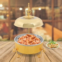 Buffet Chafing Dish Set, Stainless Steel Food Warmer, Lid Dining Stove