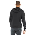 thumbnail image 2 of Bella + Canvas - Sudadera con cremallera completa unisex (Gris Oscuro), 2 of 3