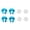 Blue, variant on Rupoun Spring Retainers with Piston Heads for TRXXAS SLASH 2WD RC Car Upgrade Accessory, 3768BL Black