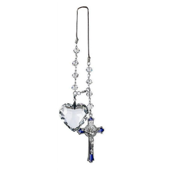 Whoamigo Jesus Cross Rearview Mirror Car Ornament - Hanging Decoration Accessory