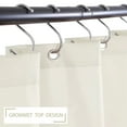 thumbnail image 2 of GlowSol 72"Wx72"L Fabric Shower Curtain Waterproof Hotel Luxury Solid Bathroom Shower Curtain with Rustproof Grommets, Ivory, 1 Panel, 2 of 7