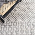 thumbnail image 6 of SAFAVIEH Casablanca Braelyn Diamond Runner Rug, Grey/Ivory, 2'3" x 8', 6 of 8