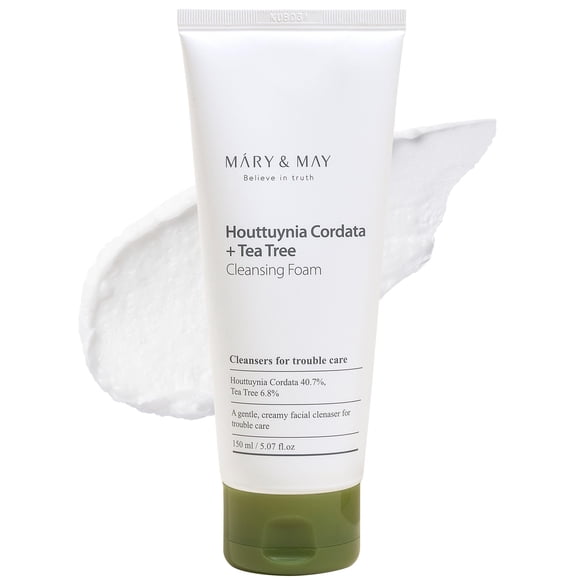 Espuma limpiadora Mary&May Houttuynia Cordata + Tea Tree 150 ml