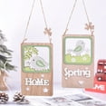thumbnail image 5 of Milue Easter Wooden Pendant Home Spring Letters Pendant Heart Square House Shaped, 5 of 20