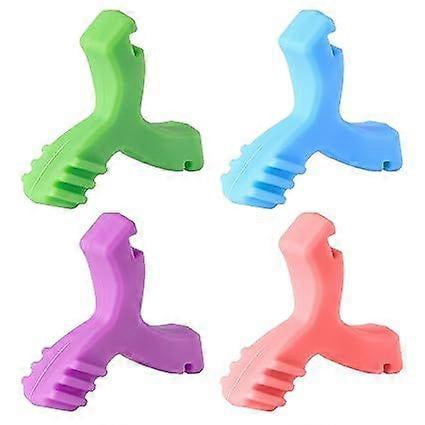 Aligner Chewies, 4 PCS Y-Shaped Orthodontics Aligner Chewies for Trays Seater Invisible Braces Orthodontic Munchies(Blueberry, Watermelon, Mint, Grape
