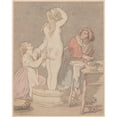 thumbnail image 3 of Thomas Rowlandson 20x24 Black Modern Framed Museum Art Print Titled - The Bath (1782-1800), 3 of 5