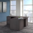 thumbnail image 2 of Office 500 72W L Shaped Desk with Drawers in Storm Gray - Engineered Wood, 2 of 7