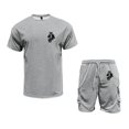 thumbnail image 4 of Afdoent Mens 2 Piece Sets Men's Casual Utility Suit Set With Multiple Pockets Short Sleeved T Shirt And Shorts Set Comfortable Stretch Fabric For Relaxed Beach Clothes Comfortable, 4 of 4
