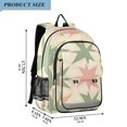 thumbnail image 2 of FORMRS School Backpack 17" Student Travel Bag with Laptop Compartment, Pink and Green Geometric, 2 of 7