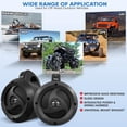 thumbnail image 5 of Altavoz Pyle PLUTV40BTA impermeable Bluetooth de 4 pulgadas y 900 W, 5 of 5