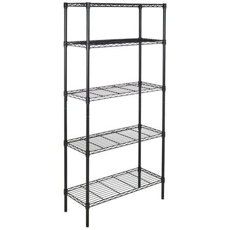 Wire Storage Shelves 35 X13 8 X70 8 5 Tier Metal Garage Tower